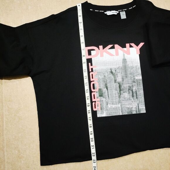 DKNY Sport Womens Long Sleeve Black Sweatshirt #C - Picture 4 of 5